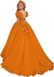 Tulle Flower Girl Dresses for Wedding Girls First Communion Dress Puff Sleeves Ball Gown girls dresses for party and wedding