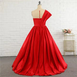 Satin One Shoulder Flower Girl Dresses for Wedding Ball Gown Puffy Pageant Gown Cute First Communion Dress princess dress