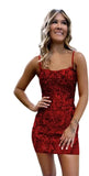 Sparkly Short Tight Homecoming Dress 2025 for Teens Spaghetti Straps Sequin Formal Evening Gown evening dresses  prom dresses