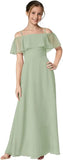 Off Shoulder Junior Bridesmaid Chiffon Dress Flower Girl Dresses for Wedding First Communion Dress