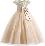 Blumenmädchenkleid Prinzessin Puffy Tüllkleider Brautjungfer Hochzeit Kommunion Geburtstagsfeier Festzug Maxi Ballkleid für Kinder
