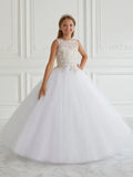 Vestidos de tul rosa con apliques dorados y esponjosos sin mangas para bodas, fiestas de cumpleaños, banquetes, comuniones y niñas de las flores. 