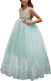 Flower Girl Dress for Wedding Kids Lace Pageant Ball Gowns princess dress ball gown  girls dresses for party and wedding