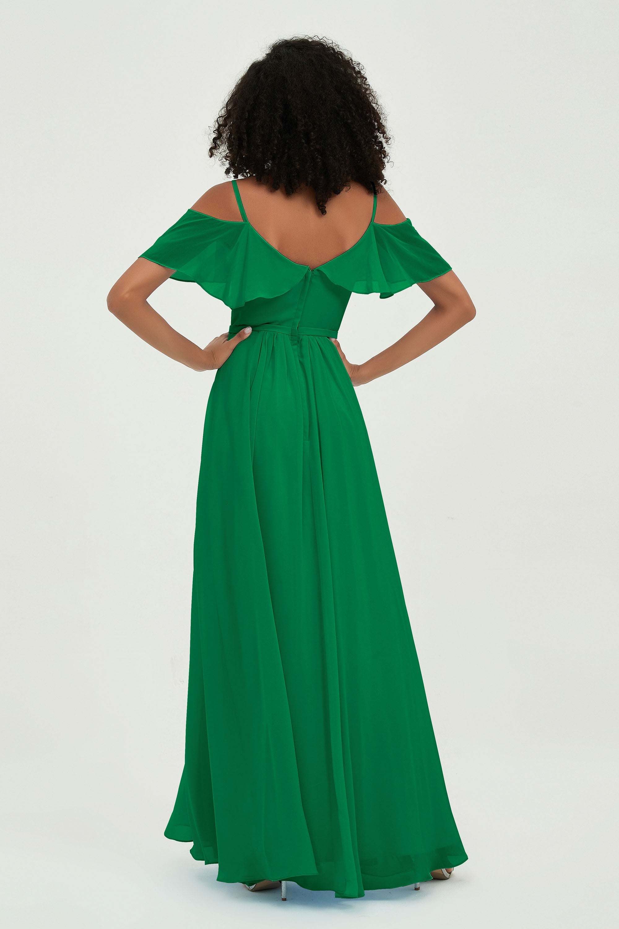 floor-length bridesmaid dress chiffon a line off the shoulder formal evening dresses gowns