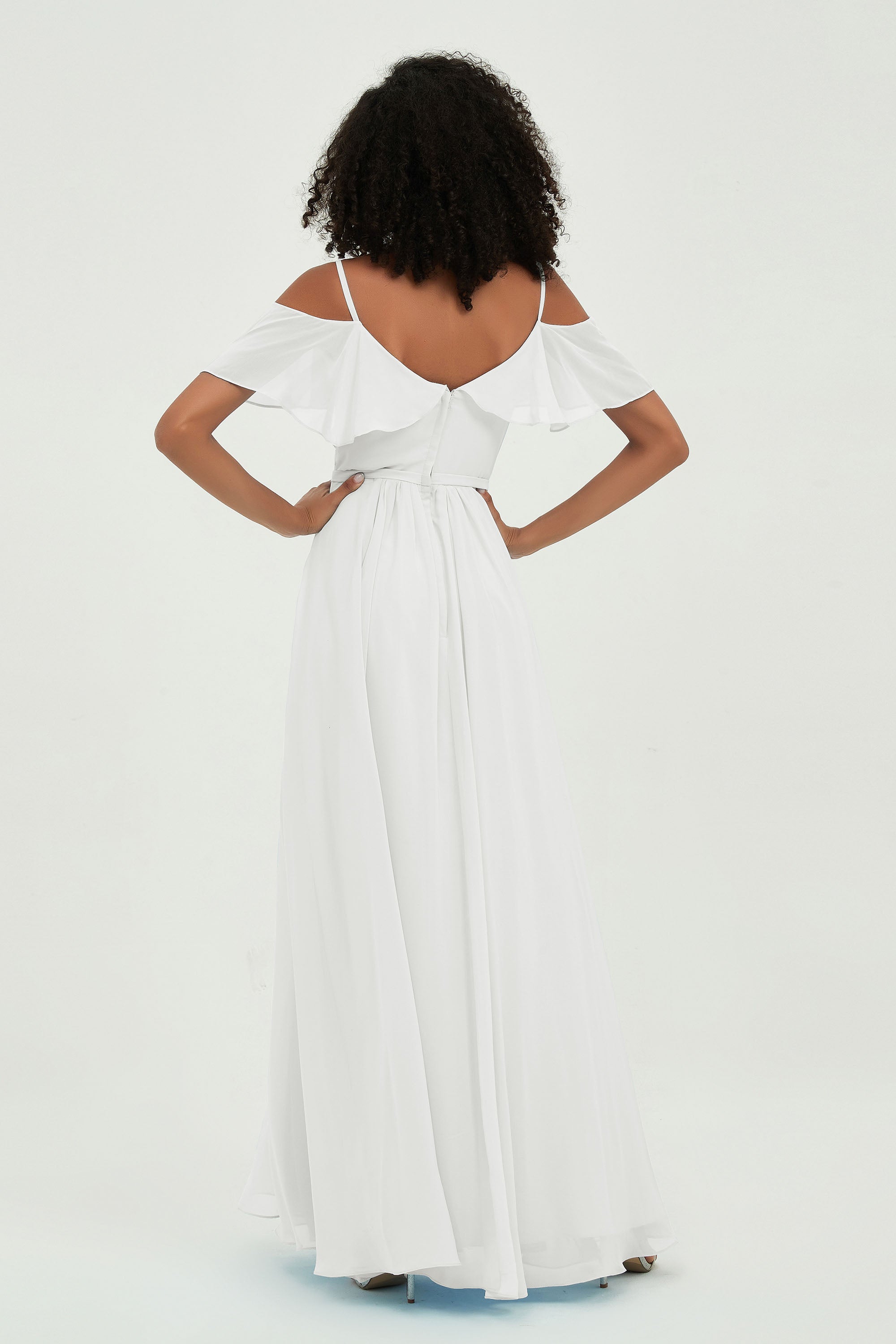floor-length bridesmaid dress chiffon a line off the shoulder formal evening dresses gowns
