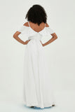 floor-length bridesmaid dress chiffon a line off the shoulder formal evening dresses gowns