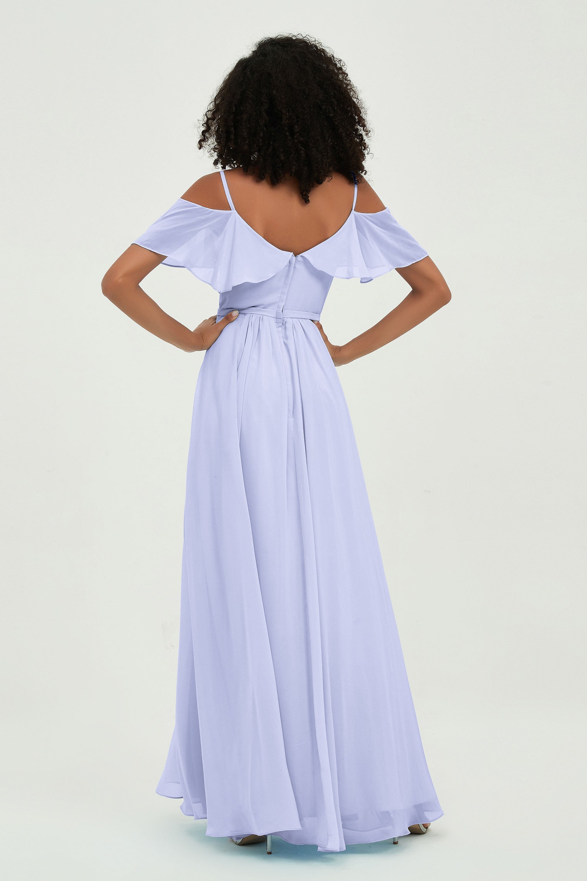 floor-length bridesmaid dress chiffon a line off the shoulder formal evening dresses gowns