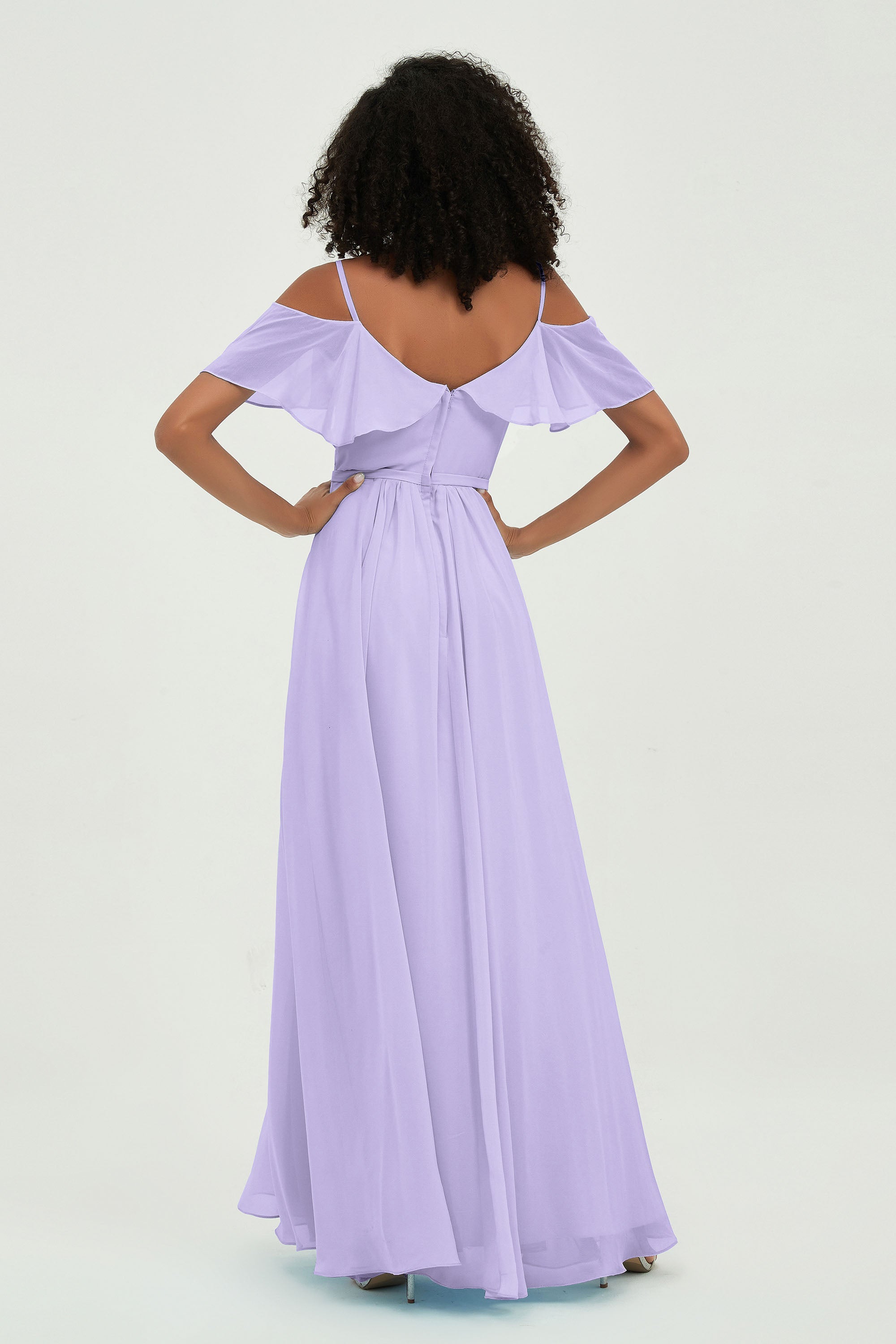 floor-length bridesmaid dress chiffon a line off the shoulder formal evening dresses gowns