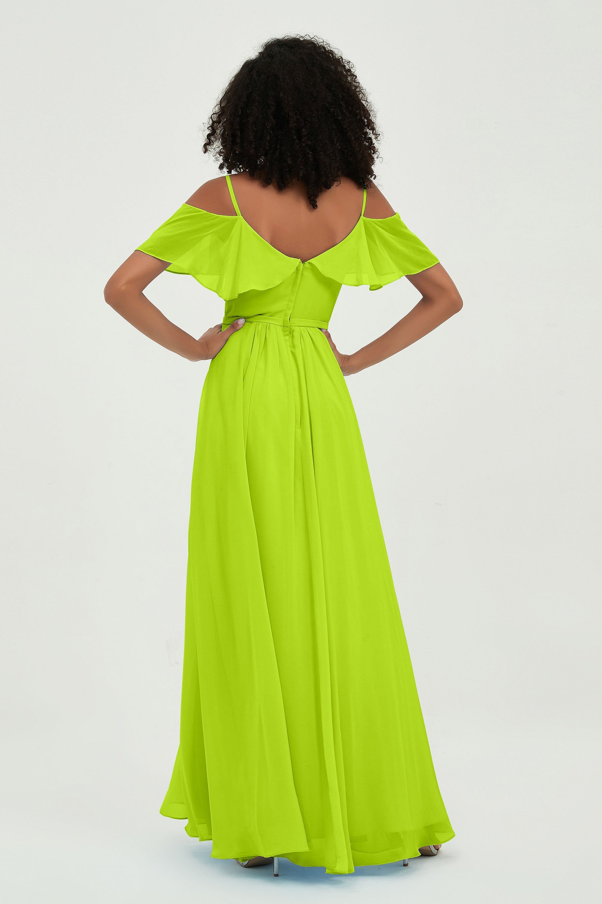 floor-length bridesmaid dress chiffon a line off the shoulder formal evening dresses gowns