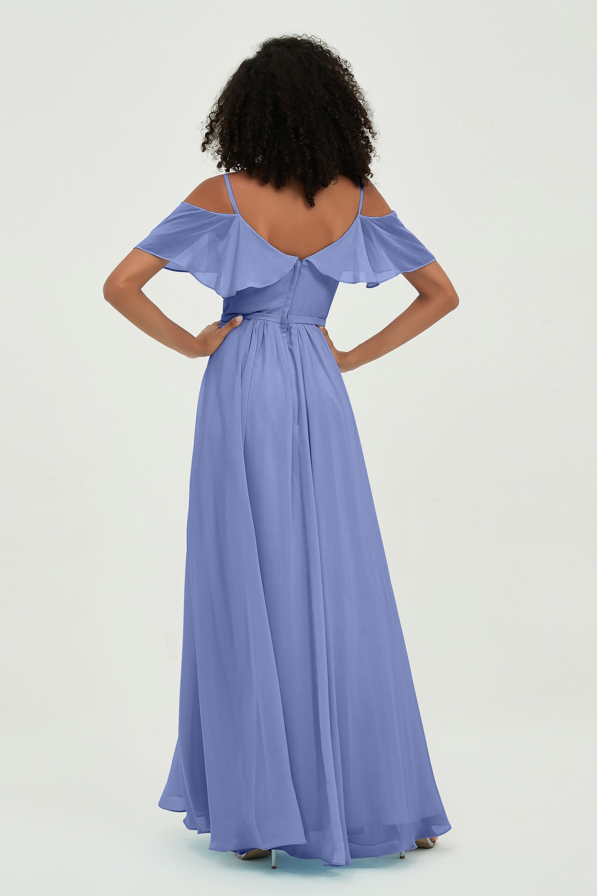 floor-length bridesmaid dress chiffon a line off the shoulder formal evening dresses gowns