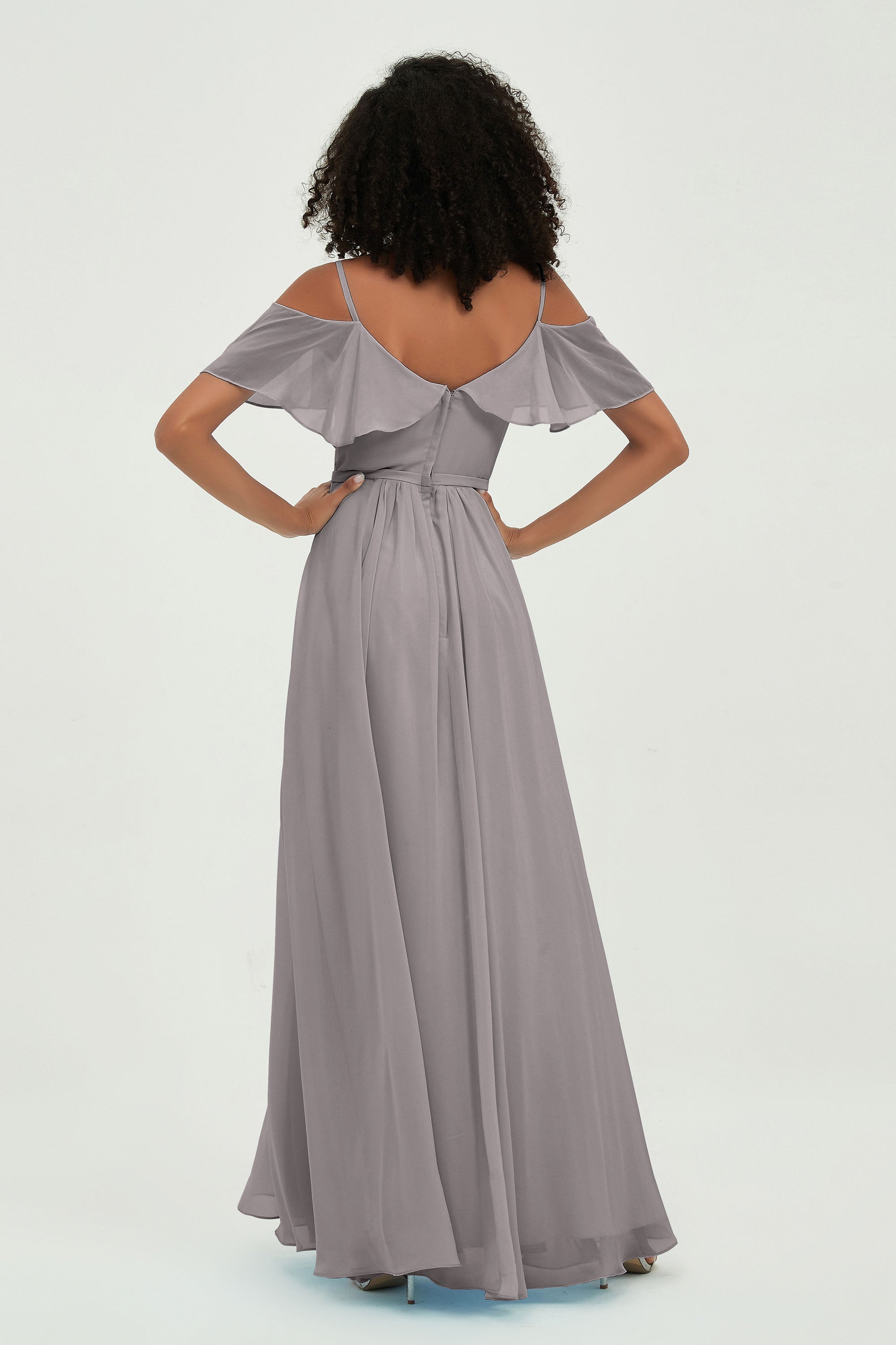 floor-length bridesmaid dress chiffon a line off the shoulder formal evening dresses gowns