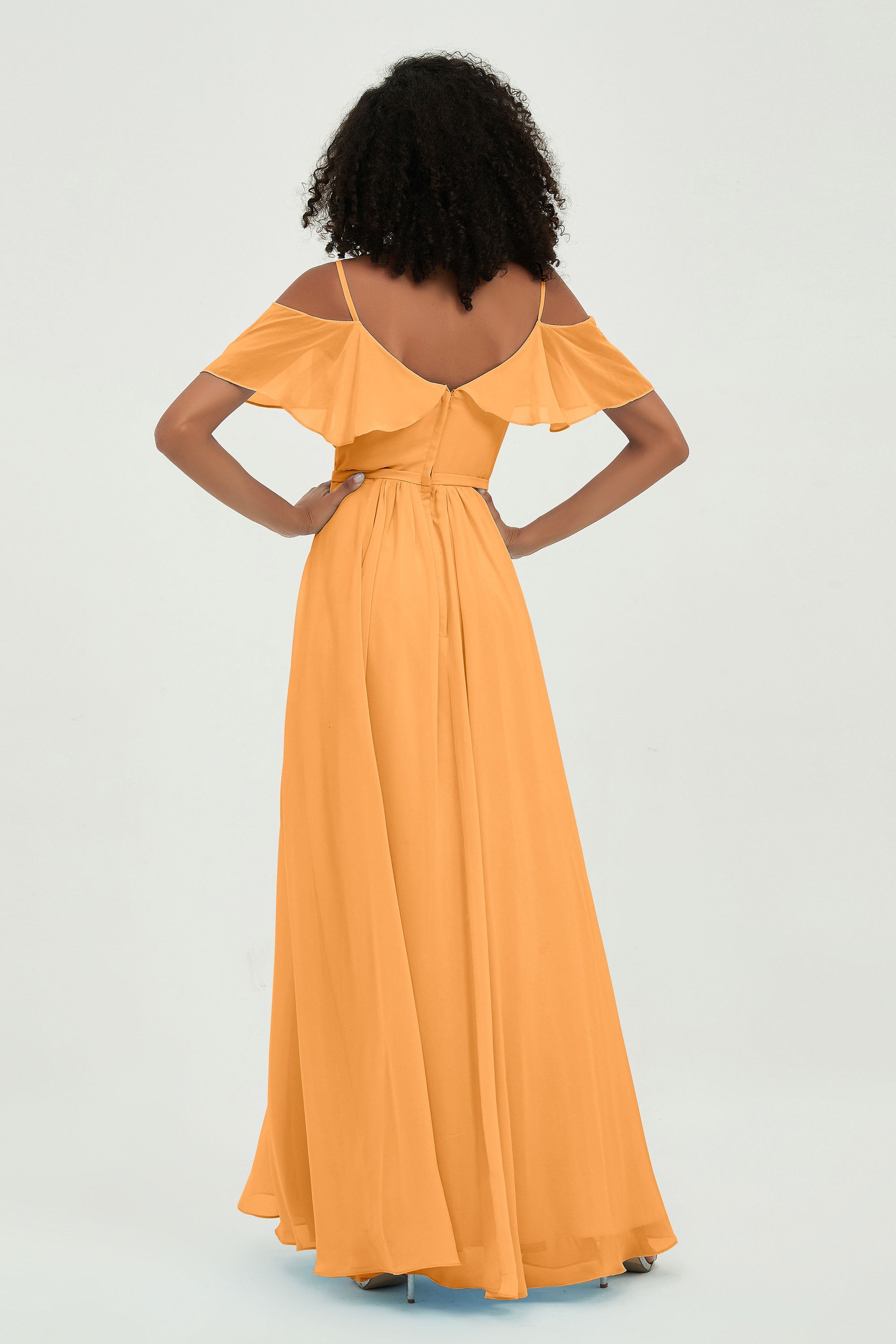 floor-length bridesmaid dress chiffon a line off the shoulder formal evening dresses gowns