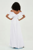 floor-length bridesmaid dress chiffon a line off the shoulder formal evening dresses gowns