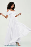 floor-length bridesmaid dress chiffon a line off the shoulder formal evening dresses gowns