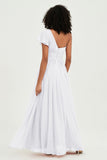 One Shoulder Flutter Sleeves Chiffon Bridesmaid Dress Plus Size Formal Evening Dresses