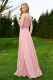 One Shoulder Sleeveless Lace Formal Evening Dresses Sash Ruched Bridesmaid Party Gowns