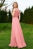 One Shoulder Sleeveless Lace Formal Evening Dresses Sash Ruched Bridesmaid Party Gowns