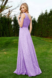 One Shoulder Sleeveless Lace Formal Evening Dresses Sash Ruched Bridesmaid Party Gowns