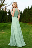 One Shoulder Sleeveless Lace Formal Evening Dresses Sash Ruched Bridesmaid Party Gowns