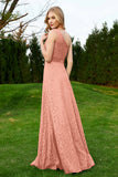 One Shoulder Sleeveless Lace Formal Evening Dresses Sash Ruched Bridesmaid Party Gowns