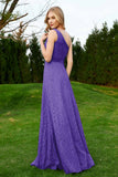 One Shoulder Sleeveless Lace Formal Evening Dresses Sash Ruched Bridesmaid Party Gowns