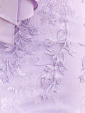 Sheath Sweetheart Lace Bow Short Homecoming Dress with Puff Sleeves
