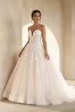 Ball Gown Sweetheart Tulle Wedding Dresses with Appliques
