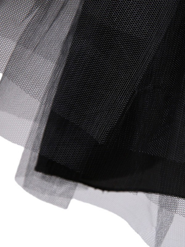 Tulle A-Line 3 Tier Short/Mini Special Occasion Petticoats