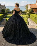 Quinceanera Dress Black Ball Gown Quinceanera Dresses Off Shoulder