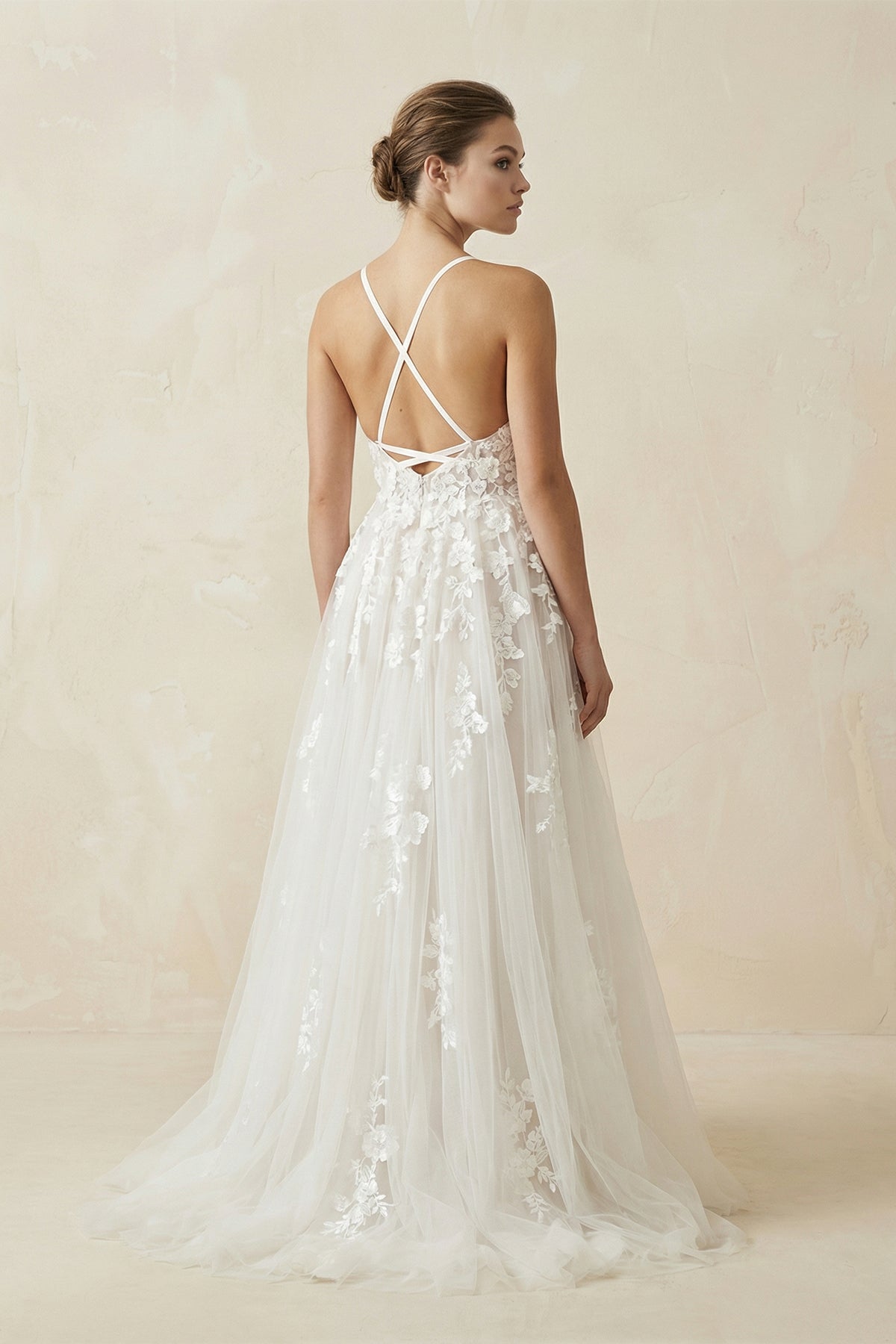 Boho Lace Wedding Dresses A Line Princess