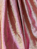 Pink - A Line Metallic Jacquard Scoop Neck Corset Short Homecoming Dresses