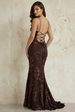 Sky Blue Spaghetti Straps Mermaid Tulle Long Prom Dresses With Appliques