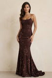 Sky Blue Spaghetti Straps Mermaid Tulle Long Prom Dresses With Appliques