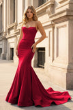 Sweetheart Mermaid Long Prom Dress with Slit