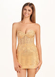 Tight Short Homecoming & Cocktail Dresses with Appliques