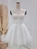 Elegant A-Line Sweetheart Wedding Dress With Lace