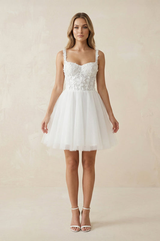 Elegant A-Line Sweetheart Wedding Dress With Lace