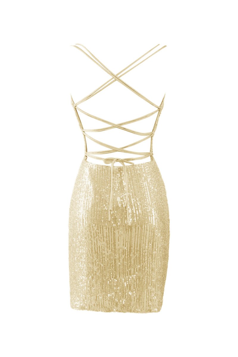 Bodycon V Neck Blue Sequins Mini Party Dresses