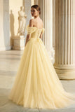 Princess Off the Shoulder Embroidering Tulle Sage Ball Gown