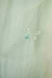 Elegant 3D Flowery Sage Green Tulle Fairy Ball Gown