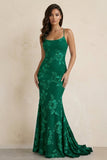 Sky Blue Spaghetti Straps Mermaid Tulle Long Prom Dresses With Appliques