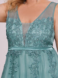 Maxi Langes Elegantes Ätherisches Tüll Abendkleid Formelle Ball Party Kleider Kleider