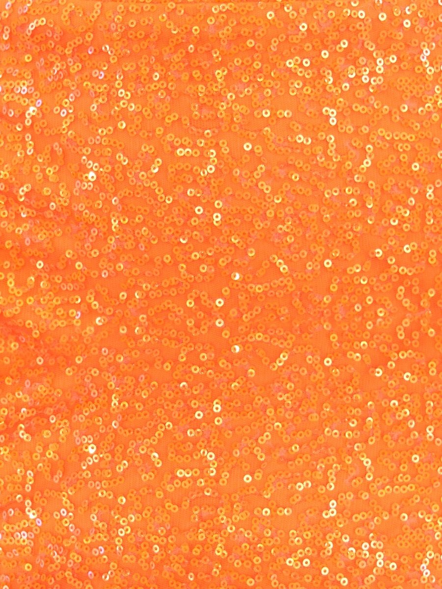 Bodycon Short Orange Scoop Neck Sequins Mini Party Dresses