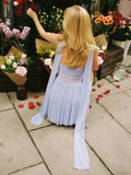 Lilac - Sweetheart A Line Tulle Short Homecoming Dresses With Scarf