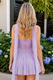 Lilac - Sweetheart A Line Tulle Short Homecoming Dresses With Scarf