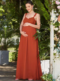 Empire-Taille Blumenspitze Chiffon Umstandskleid Formelle Abendkleider Damen Partykleider