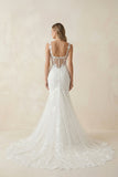 Fairy Mermaid Sweetheart Lace Wedding Dresses with Appliques