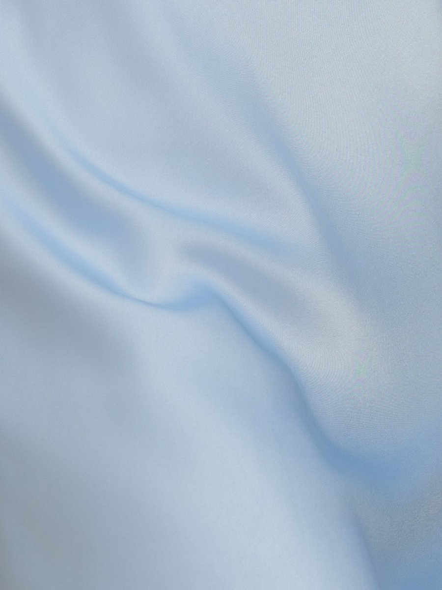 Sky Blue - Sheath Satin V Neck Short Homecoming Dresses with Flower Straps