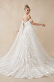 Gorgeous Ball Gown Sweetheart Lace Tulle Wedding Dresses