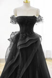Green Tulle Lace Long Prom Dress with Corset. Green Formal Party Dress